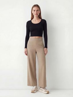 Cover Story - Biege Culotte Trousers