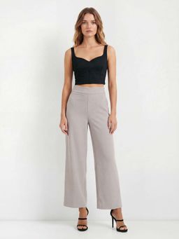 Cover Story - Light Grey Culotte Trouser