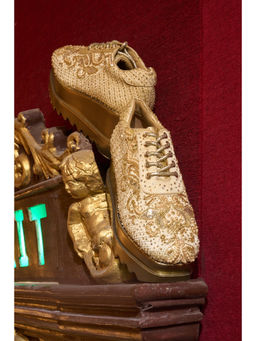 Anaar - Gold Culture Club Wedge Sneakers
