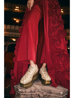 Anaar - Bronze Retro Ritual Wedge Sneakers