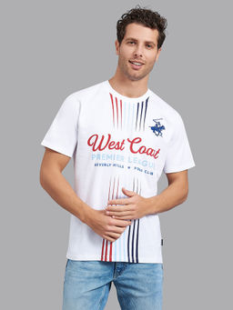 Beverly Hills Polo Club - White Yarn Dyed T Shirt