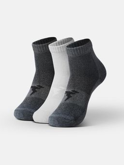 Technosport - Men Solid Ventmesh Multi-Color Socks