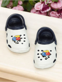 Lil Lollipop - Balloon Applique Anti-Slip Clogs - White