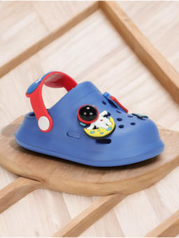 Lil Lollipop - Space Applique Anti-Slip Clogs - Navy Blue