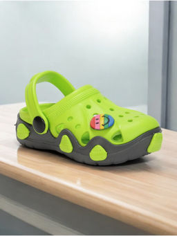 Lil Lollipop - Smiley Applique Anti-Slip Clogs - Green