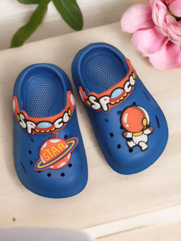 Lil Lollipop - Space Astronaut Applique Anti-Slip Clogs - Blue