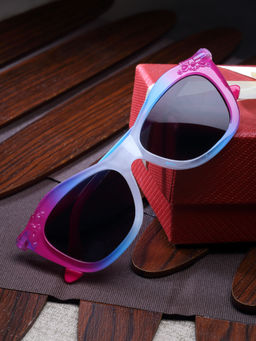 Stol'N - Square Detailed Sunglasses-Dark Pink