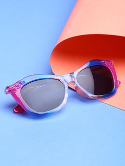 Stol'N - Square Detailed Sunglasses-Blue