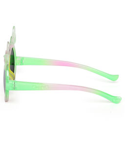 Stol'N - Bow Detailed Round Sunglasses-Green