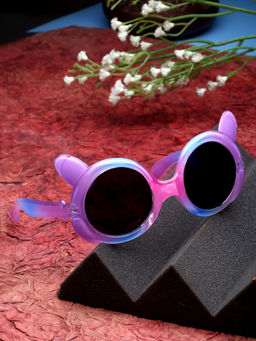 Stol'N - Round Detailed Sunglasses-Dark Pink