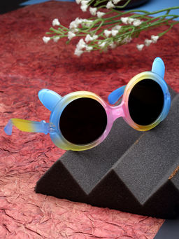 Stol'N - Round Detailed Sunglasses-Yellow