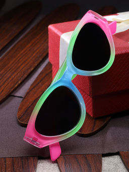 Stol'N - Cat eye Detailed Sunglasses-Dark Pink