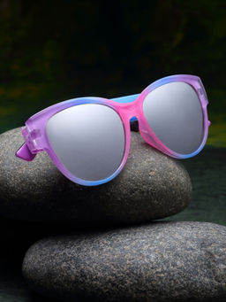 Stol'N - Colour Gradient Oval Sunglasses-Purple