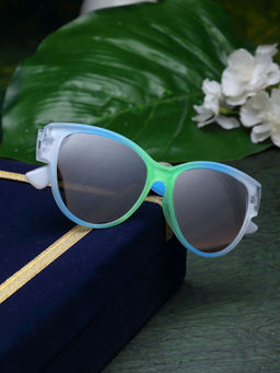 Stol'N - Colour Gradient Oval Sunglasses-White