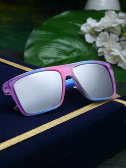 Stol'N - Unisex Colour Gradient Square Rim Sunglasses -Pink