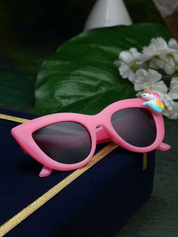 Stol'N - Cat eye Shaped Unicorn Sunglass-Pink