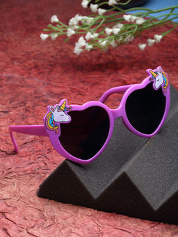 Stol'N - Irregular Shaped Unicorn Sunglass-Dark Pink