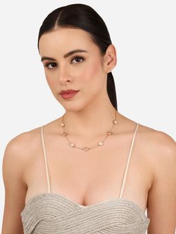 Zaveri Pearls - Multicolor Enamel Contemporary Western Style Necklace-Zpfk22296