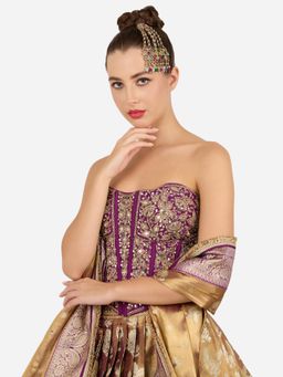 Zaveri Pearls - Multicolor Dazzling Stones Beads Embellished Bridal Passa-ZPFK22321