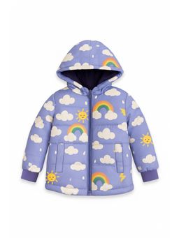 Trampoline - Unisex Purple Polyester Printed Jacket