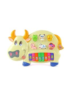 TOYTALES - Musical Cow Piano Toy with Flashing Light & Sound