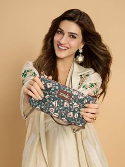 Zouk - Chittoor Blue Kalamkari Baguette Bag Blue