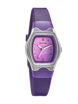 Sonata - Cassata 8989PP10W Purple Dial Analog Watch For Women