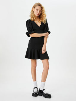 Koton - V Neck Mini Dress For Women