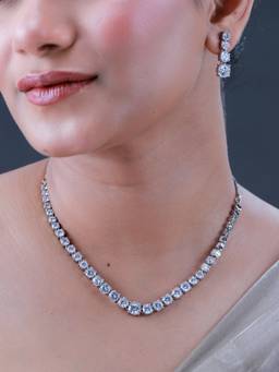 Voylla - Sparkling Elegance Cz Jewellery Set