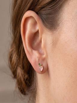 AQUASTREET - 18K Gold Plated Anti-Tarnish Small Strawberry Stud Earrings