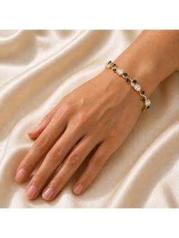 Salty - Blue Tulip Crystal Vine Bracelet