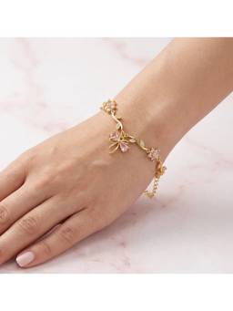Salty - Pink Blossom Vine Bracelet