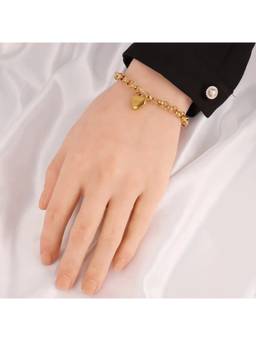 Salty - Gold Lovelle Link Heart Bracelet