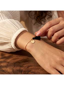 Salty - Black Noir Tassel Chain Bracelet