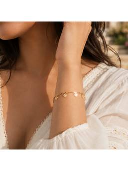 Salty - Gold Golden Dusk Charm Bracelet