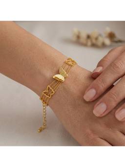 Salty - Gold Butterfly Blitz Chain Bracelet