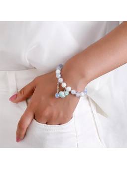 Salty - Blue Seashell Charm Bracelet
