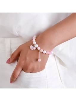 Salty - Orange Seashell Charm Bracelet