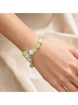 Salty - Green Seashell Charm Bracelet