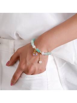 Salty - Blue Lumi Barrel Charm Bracelet