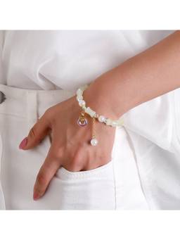 Salty - Green Lumi Barrel Charm Bracelet