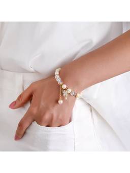 Salty - Pink Pastel Butterfly Charm Bracelet
