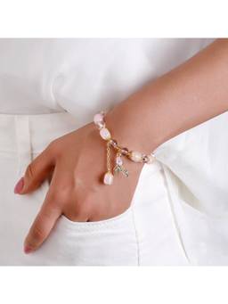 Salty - Pink Pastel Mermaid Tail Charm Bracelet