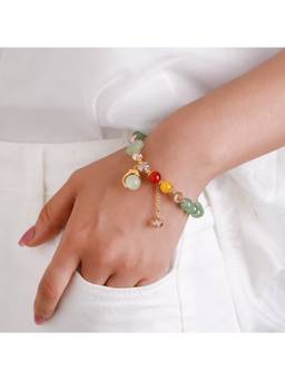 Salty - Green Verdelle Charm Bead Bracelet