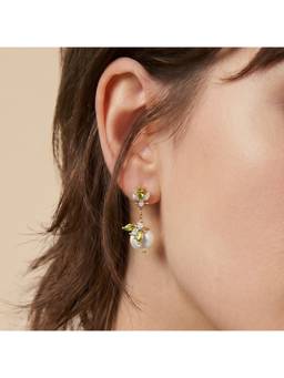 Palmonas - 925 Sterling Silver Dewflight Pearl Earrings for Women