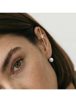 Palmonas - 925 Sterling Silver Golden Drift Pearl Earring for Women