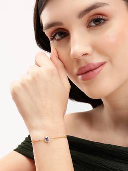 Carlton London - 18kt Sapphire-Blue Bracelet