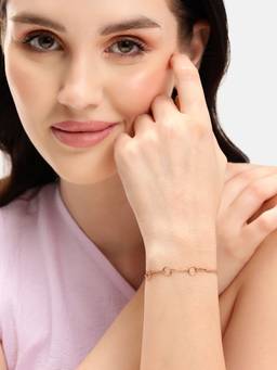 Carlton London - Rose Gold Link Chain Bracelet