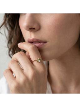 Palmonas - 925 Sterling Silver Golden Orbit Ring for Women