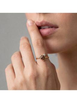 Palmonas - 925 Sterling Silver Forest Beetles Ring for Women